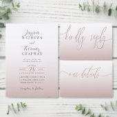 Moderne Rose Gold Gradient Wedding Tischnummer (Personalisiere diese Kollektion eines unabhängigen Creators.)