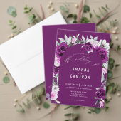 Elegante Rustikale Lila Blush Wedding Willkommen Acrylschild (Personalisieren Sie die Kollektion dieses unabhängigen Creators. Test)