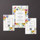 Elegante Rustikale Sommerblumenhochzeit Einladung (Personalisiere diese Kollektion eines unabhängigen Creators.)