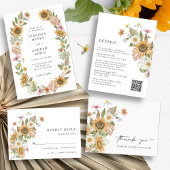 Elegante Sonnenblumenhochzeit Programm