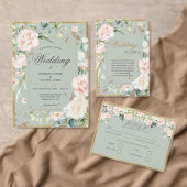 Monogram Letter R Wedding Danke Card (Personalisiere diese Kollektion eines unabhängigen Creators.)