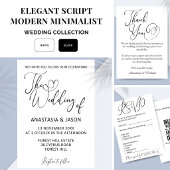 Elegantes Script Moderner Minimalistischer Hochzei Acrylschild