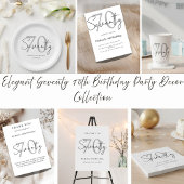 Elegant Modern Script 70th Birthday Invitation Einladung