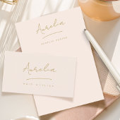 Monogramm | Rosa Rosa Gold Einfach Personalisiert Briefpapier