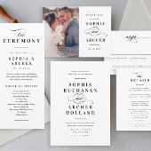 Klassische Schwarz-Weiß-Hochzeit Runder Aufkleber