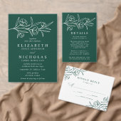 Hochzeit von grünem Foto Gästebuch (Personalisiere diese Kollektion eines unabhängigen Creators.)