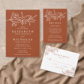 Terracotta Foto Hochzeit Gästebuch (Personalisiere diese Kollektion eines unabhängigen Creators.)