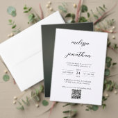 Moderne, elegante Script Black and White Wedding Weinetikett (Personalisieren Sie die Kollektion dieses unabhängigen Creators. Test)