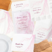 Elegantes Soft Pink Bridal Dress Brautparty Serviette