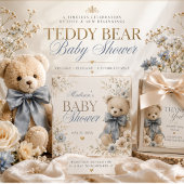 Beige neutrales Teddybär-Label Danke Quadratischer Aufkleber