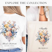 Eleganter Vintager Vorschlag von Bouquet Bridesmai Einladung