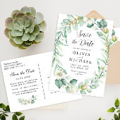 Elegant Succulent Greenerity Wedding Tischnummer