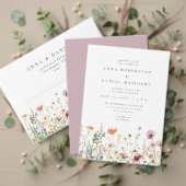 Wasserfarbene Wildblumen-Hochzeitsprobe-Abendessen Einladung (Personalisieren Sie die Kollektion dieses unabhängigen Creators. Test)