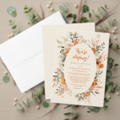 Lush Burnt Orange Fall Floral & Greenery Pappteller (Personalisieren Sie die Kollektion dieses unabhängigen Creators. Test)