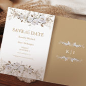 Elegante Rose Hochzeit in Weiß und Gold Serviette