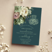 Elegante arabisch-muslimische Hochzeit Pappteller