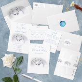 White Unicorns Liebe Couple Wedding Platzkarte