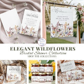 Aquarell-Wildblume Lila Monogramm Name Schürze