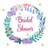 Elegantes Brautparty Wildblumen Rezept Anfrage Begleitkarte