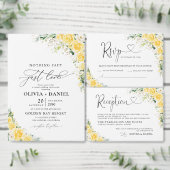 Elegant Yellow Wedding Program Programm (Personalisiere diese Kollektion eines unabhängigen Creators.)