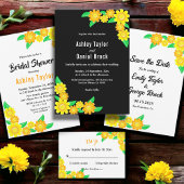 Elegante Sonnenblume Rustikale Hochzeit von Boho B Save The Date
