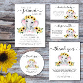 Elephant rät wie viele Peanuts Baby Dusche Poster