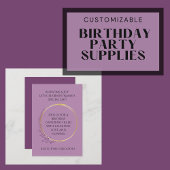 Golden Bloom Geburtstagsparty Einladung