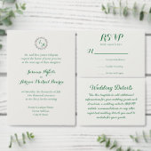 Emerald Vine Wedding RSVP Karte (Personalisiere diese Kollektion eines unabhängigen Creators.)