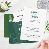 Emerald-Et-Zeichen-Hochzeit | Monogramm Runder Aufkleber