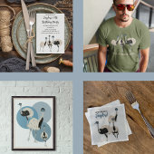 Emus Bird Lovers Personalisiert Ofenhandschuh & Topflappen-Set