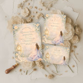 Enchanted Fairytale Garden Quinceañera RSVP Karte