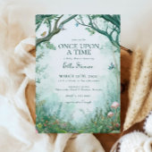 Enchanted Forest Fairytale Forest Baby Shower Sign Poster