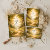 Enchanted Forest Path Wedding Einladung