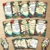 Bezauberndes Waldschlösschen Burg Märchenfest Hoch Acryleinladungen