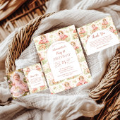 Enchanted Garden Fairy Birthday Dankeskarte