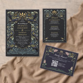 Gotische Hochzeitskarte Poster (Personalisiere diese Kollektion eines unabhängigen Creators.)