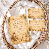 Enchanted Storybook Wizard Diapper Raffle Begleitkarte