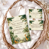 Enchanted Tropical Safari Baby Shower Serviette
