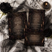 Whimsy-Goth-Hochzeit Einladung