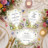 Verzaubernde Gartenhochzeit Einladung