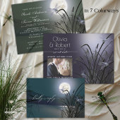 Royal Blue Brunch Bubbly Full Moon Dragonfly Einladung