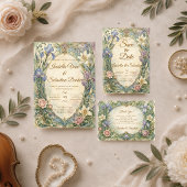 Ethereale Art Nouveau Iris Hochzeit Save The Date
