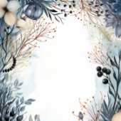 Ethereal Delicate Watercolor Serene Foliage Begleitkarte