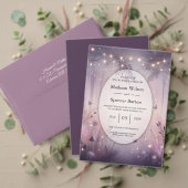 Ethereal Fairy Lights Forest Wedding Einladung (Personalisieren Sie die Kollektion dieses unabhängigen Creators. Test)