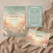 Ethereal Pastel Wildflower Field Wedding Save The Date (Personalisiere diese Kollektion eines unabhängigen Creators.)