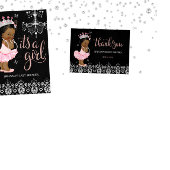 Afroamerikaner Es ist eine Mädchendusche Napkin Serviette