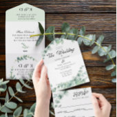 Eukalyptus Greenery Elegant Wedding Gästebuch