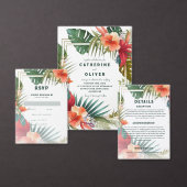 Angaben zur botanischen exotischen Hochzeit in Url Begleitkarte (Personalisiere diese Kollektion eines unabhängigen Creators.)