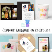 Fun Moderne farbenfrohe Glückwunsch Grad Pappbecher