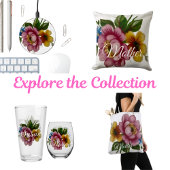 Porcelain Inspired Floral Tote Tasche